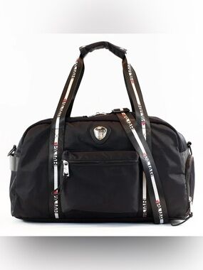 PAJAR CANADA Black Nylon Gym Overnight Duffel Bag Unisex Carryon TravelWeekender